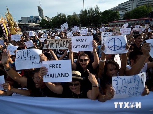 泰国民众示威要求自由民主 - ảnh 1