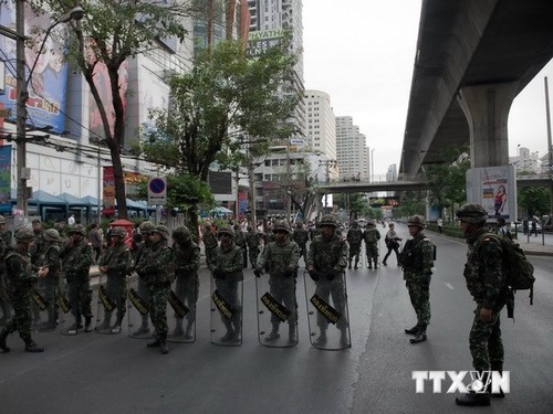泰国部署军警应对曼谷示威活动 - ảnh 1