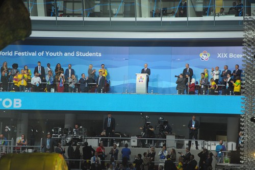 越南出席第19届世界青年学生联欢节开幕式 - ảnh 1