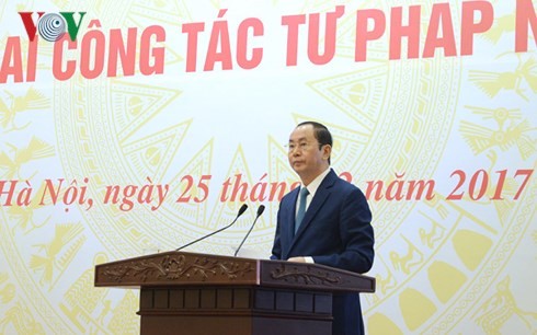 ​越南司法部门2018年工作部署会议在河内举行 - ảnh 1