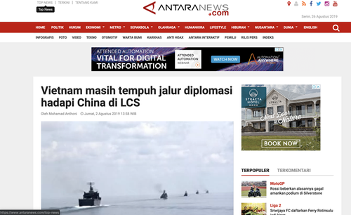 印度尼西亚专家：东盟要讨论东海问题 - ảnh 1