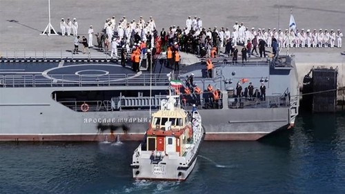 俄罗斯、中国、伊朗海军举行海上射击演练 - ảnh 1