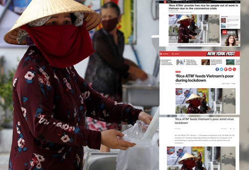 外国媒体对越南“自动取米机”印象深刻 - ảnh 1