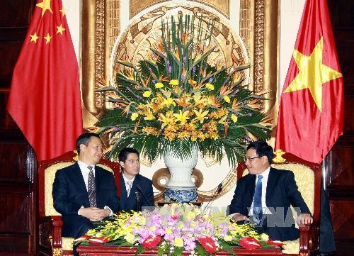 Bộ trưởng Ngoại giao Phạm Bình Minh tiếp Bí thư Khu ủy Khu tự trị dân tộc Choang - ảnh 1