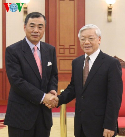 Tổng bí thư Nguyễn Phú Trọng tiếp đại sứ Trung Quốc    - ảnh 1