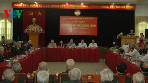 Ủy ban Trung ương Mặt trận Tổ Quốc Việt Nam gặp mặt kỷ niệm 60 năm chiến thắng Điện Biên Phủ - ảnh 1