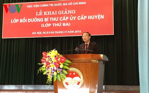 Học viện Chính trị Quốc gia Hồ Chí Minh khai giảng lớp Bồi dưỡng Bí thư cấp ủy cấp huyện thứ 3 - ảnh 1