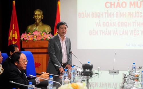 Đoàn Đại biểu Quốc hội các tỉnh phía Nam tới thăm Đài Tiếng nói Việt Nam - ảnh 1