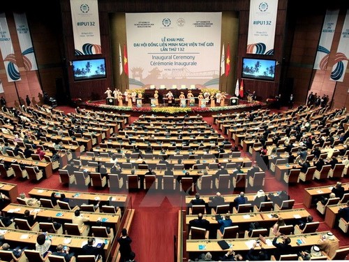 Khai mạc Đại hội đồng IPU-132: Việt Nam thúc đẩy một thế giới hòa bình - ảnh 1