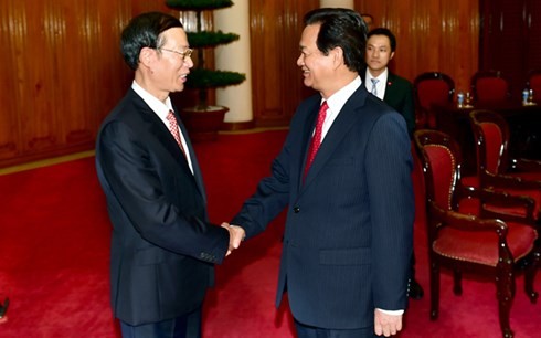 Thủ tướng Nguyễn Tấn Dũng tiếp Phó Thủ tướng Quốc vụ viện Trung Quốc Trương Cao Lệ  - ảnh 1