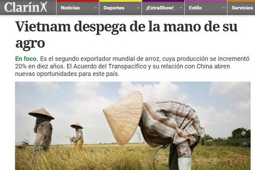 Báo Argentina ca ngợi thành tựu phát triển nông nghiệp của Việt Nam - ảnh 1