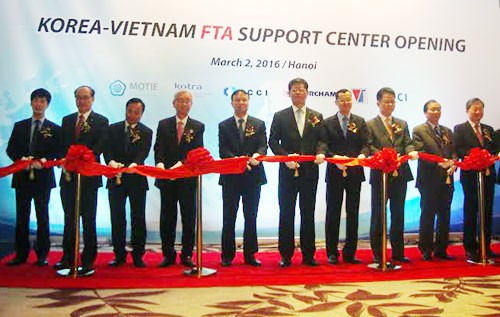 Khánh thành Trung tâm Hỗ trợ Vận dụng Hiệp định Thương mại Tự do Hàn-Việt  - ảnh 1
