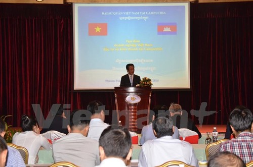 Tọa đàm doanh nghiệp Việt Nam đầu tư và kinh doanh tại Campuchia  - ảnh 1