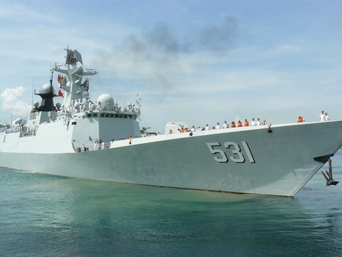 Biên đội 3 tàu Hải quân Trung Quốc thăm Cảng quốc tế Cam Ranh, Khánh Hòa  - ảnh 1