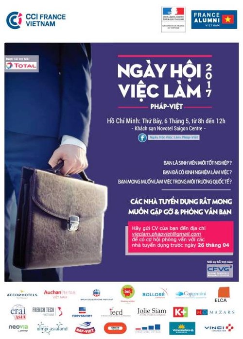 Ngày hội việc làm Pháp – Việt 2017 sẽ diễn ra vào ngày 06/05 - ảnh 1