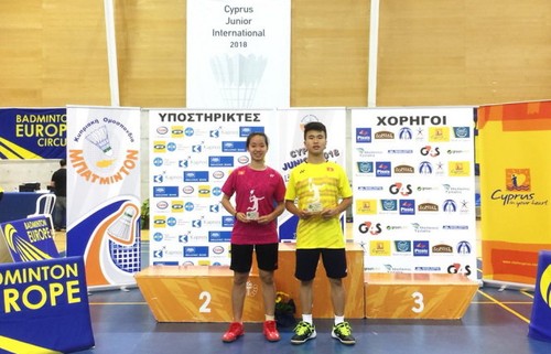 Nguyễn Hải Đăng vô địch giải cầu lông trẻ quốc tế tại Cộng hòa Síp - ảnh 1