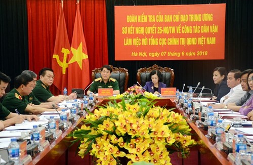 Trưởng Ban Dân vận TƯ Trương Thị Mai: Công tác dân vận trong Quân đội luôn “thực tâm, thực chất“ - ảnh 1