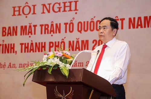 Celebran reunión de presidentes del Frente de la Patria de Vietnam en las provincias y ciudades - ảnh 1