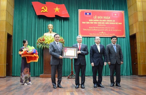 Thừa Thiên - Huế nhận Huân chương Lao động hạng Nhất của Chủ tịch nước CHDCND Lào - ảnh 1