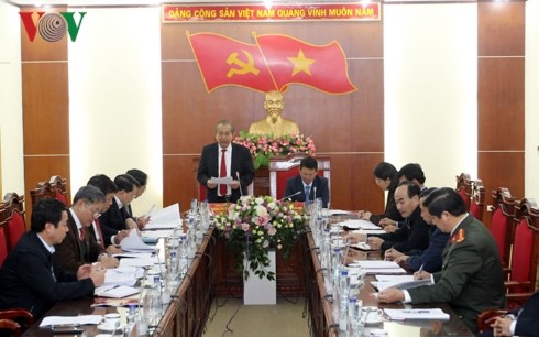 Phó Thủ tướng Trương Hòa Bình kiểm tra công tác phòng, chống tham nhũng tại tỉnh Lào Cai - ảnh 2