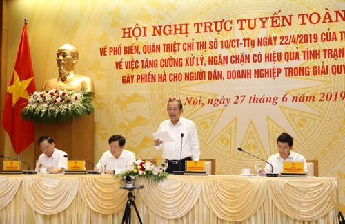 Phó Thủ tướng Trương Hòa Bình chủ trì Hội nghị trực tuyến về phổ biến quán triệt Chỉ thị của Thủ tướng Chính phủ - ảnh 1