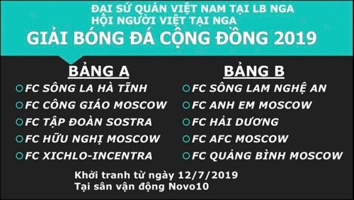 Khai mạc Giải bóng đá cộng đồng Việt Nam tại Liên bang Nga năm 2019 - ảnh 4