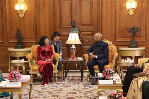 Phó Chủ tịch nước Đặng Thị Ngọc Thịnh hội kiến Tổng thống Cộng hòa Ấn Độ Ram Nath Kovind - ảnh 1