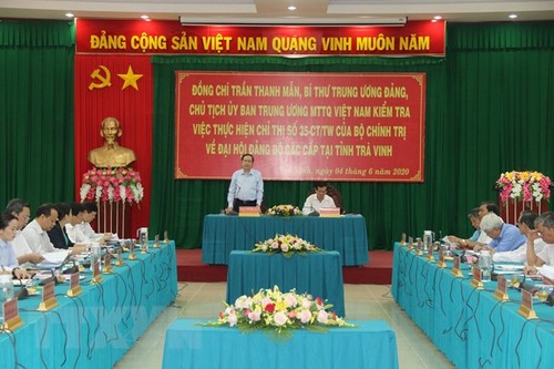 Ông Trần Thanh Mẫn làm việc với Ban Thường vụ Tỉnh ủy Trà Vinh - ảnh 1