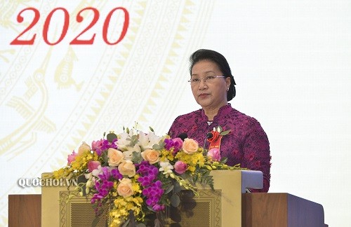 Chủ tịch Quốc hội Nguyễn Thị Kim Ngân dự Đại hội Thi đua yêu nước của Văn phòng Quốc hội - ảnh 1