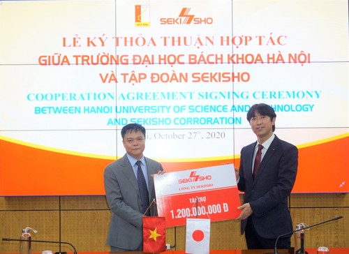 Công ty Sekisho (Nhật Bản) tài trợ 1,2 tỷ đồng cho Trường Đại học Bách khoa Hà Nội - ảnh 1