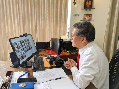 Đại sứ Việt Nam tại Myanmar trao đổi trực tuyến với cộng đồng người Việt nhằm vượt qua khó khăn do đại dịch - ảnh 1