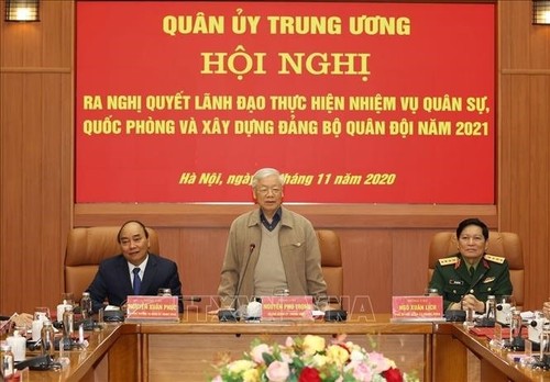 Tổng Bí thư, Chủ tịch nước Nguyễn Phú Trọng dự Hội nghị Quân ủy Trung ương - ảnh 2