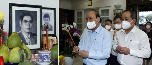 Chủ tịch nước Nguyễn Xuân Phúc dâng hương tưởng nhớ các vị lãnh đạo Đảng, Nhà nước - ảnh 1