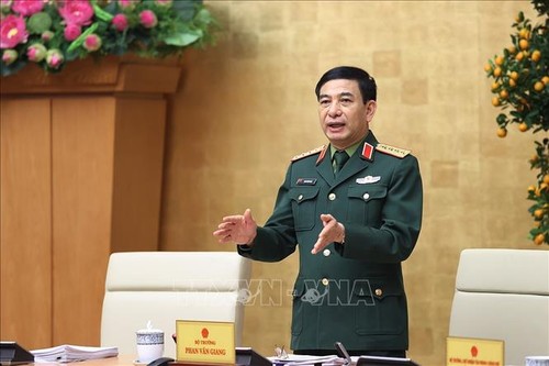 Bộ trưởng Bộ quốc Phòng, Đại tướng Phan Văn Giang làm việc với Ban Thường vụ Đảng ủy, Bộ Tư lệnh Bộ đội Biên phòng - ảnh 1