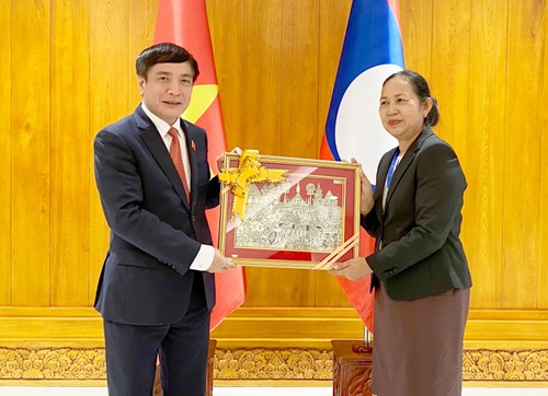 Tổng Thư ký Quốc hội, Chủ nhiệm Văn phòng Quốc hội Bùi Văn Cường hội đàm với Tổng Thư ký Quốc hội Lào - ảnh 1