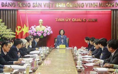 Trưởng Ban Tổ chức Trung ương Trương Thị Mai làm việc với Tỉnh uỷ Quảng Ninh - ảnh 1
