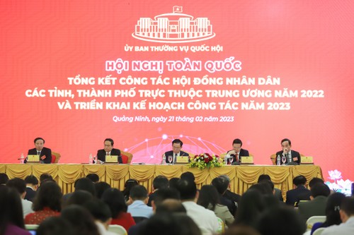 Khai mạc Hội nghị toàn quốc tổng kết công tác Hội đồng nhân dân 2022, triển khai kế hoạch năm 2023 - ảnh 1
