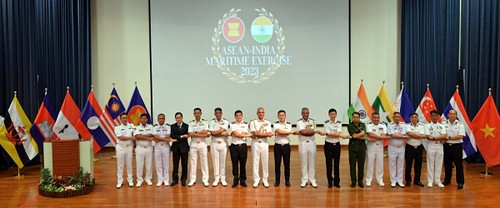 Diễn tập Hàng hải đa phương Ấn Độ - ASEAN (AIME) năm 2023 thành công tốt đẹp - ảnh 1