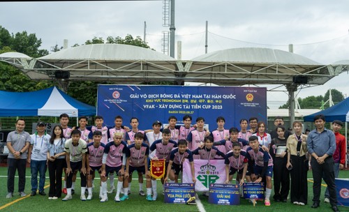 Tưng bừng ngày hội bóng đá của người Việt Nam tại khu vực Đông Nam Hàn Quốc - ảnh 4
