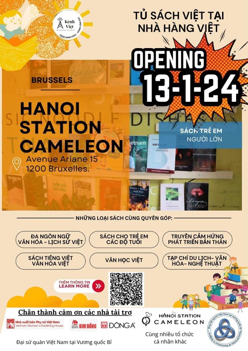 Sắp ra mắt tủ sách Việt trong nhà hàng Việt ở thủ đô Brussels - ảnh 1