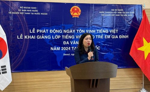 Lễ phát động Ngày tôn vinh tiếng Việt và Khai giảng lớp tiếng Việt tại Hàn Quốc - ảnh 1