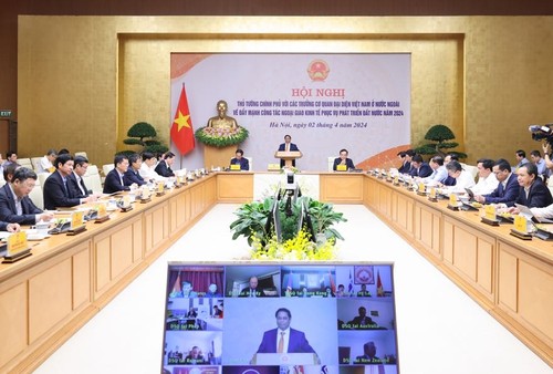 Thủ tướng Phạm Minh Chính chủ trì Hội nghị đẩy mạnh công tác ngoại giao kinh tế - ảnh 1