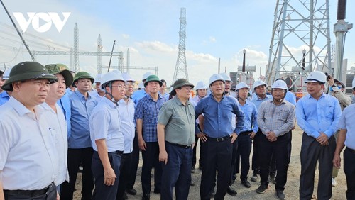 Thủ tướng Phạm Minh Chính kiểm tra Dự án Đường dây 500kV tại tỉnh Thanh Hóa - ảnh 1