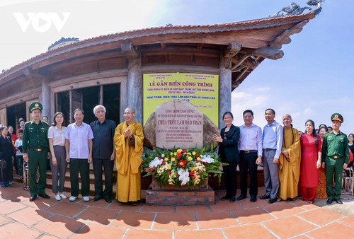First phase of Truc Lam Pagoda construction on Tran island completed - ảnh 1