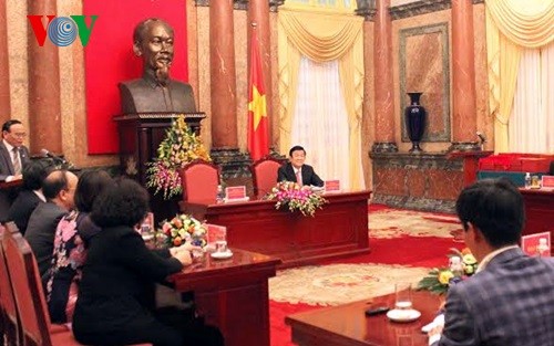 Президент СРВ Чыонг Тан Шанг принял делегацию лучших юристов страны - ảnh 1