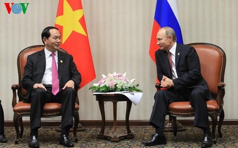 В кулуарах саммита АТЭС прошла встреча между президентами Вьетнама и России - ảnh 1