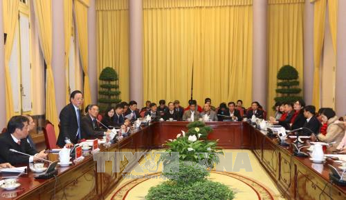Канцелярия президента СРВ организовала пресс-конференцию о законотворческой работе парламента - ảnh 1