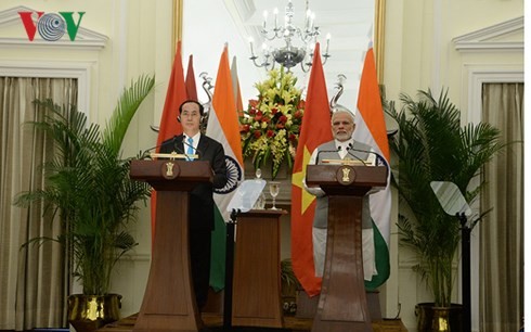 Президент Вьетнама Чан Дай Куанг провёл переговоры с премьер-министром Индии Нарендрой Моди - ảnh 1