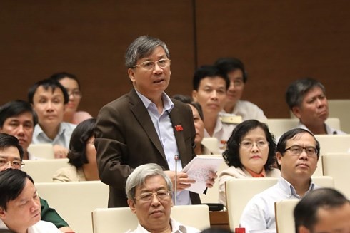 Министр природных ресурсов и экологии СРВ Чан Хонг Ха отвечал на запросы депутатов - ảnh 2