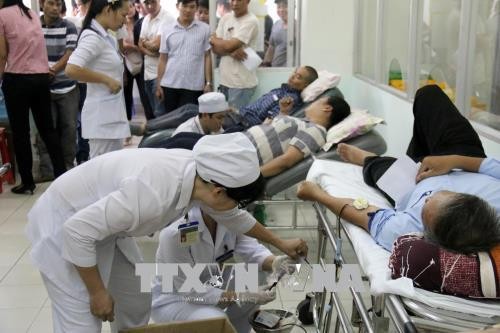 Во Вьетнаме проходят различные мероприятия в честь доноров крови - ảnh 1